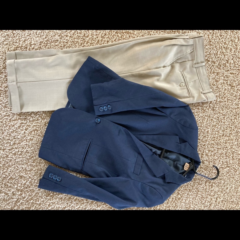 Boy’s sports jacket and khaki pants